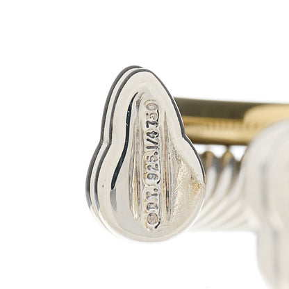 David Yurman Sterling Silver 18K Yellow Gold 5mm Crossover Cuff Bracelet 3 of 3
