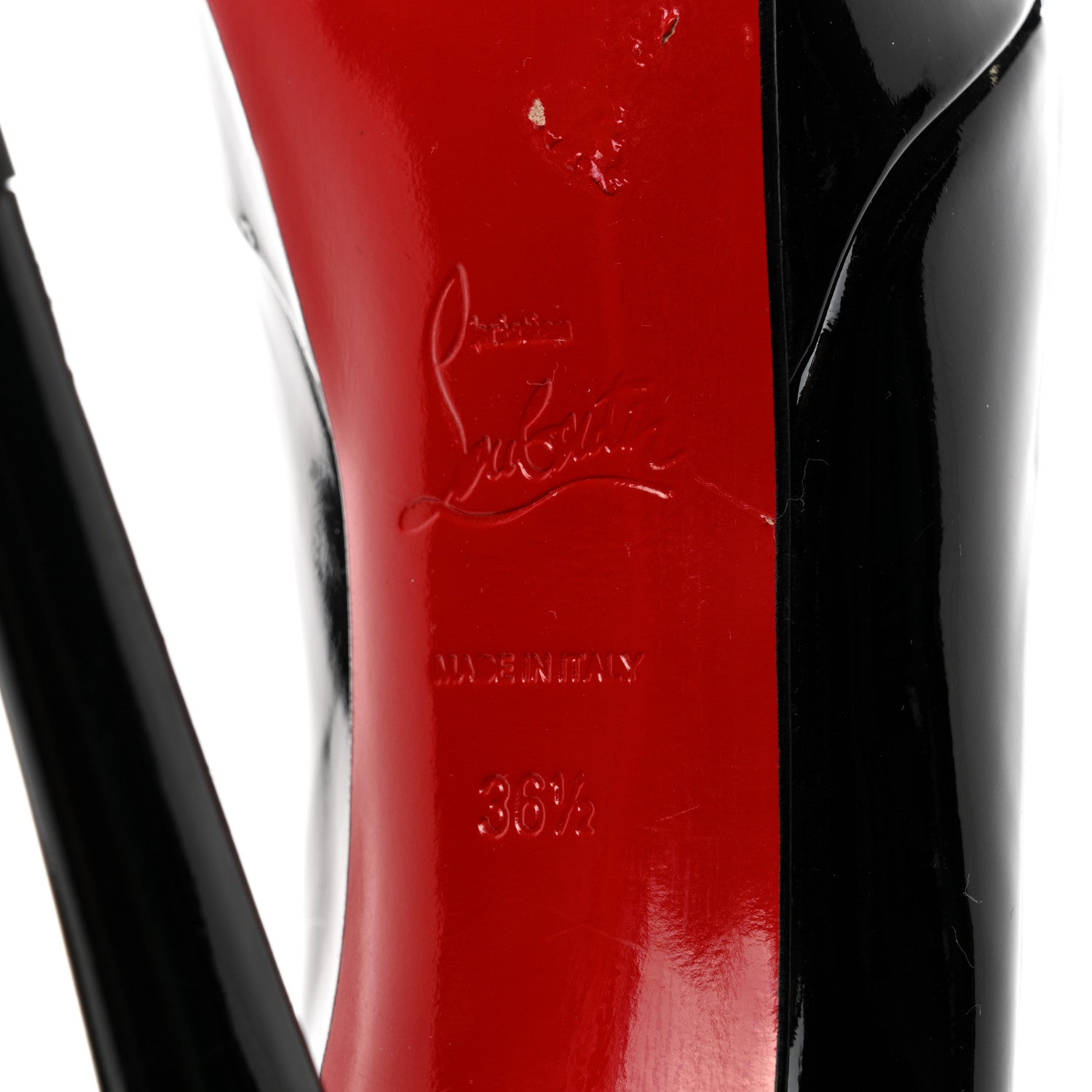 Christian Louboutin Patent Bianca 140 Pumps 36.5 Black 6 of 7