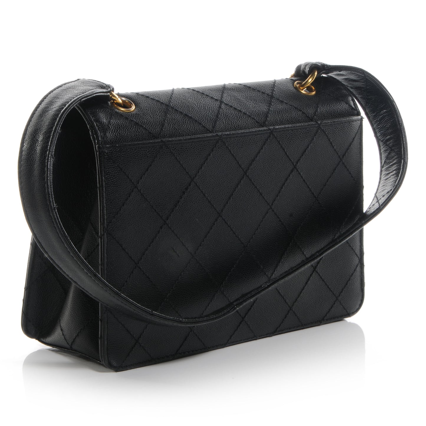 Caviar Flap Bag Black