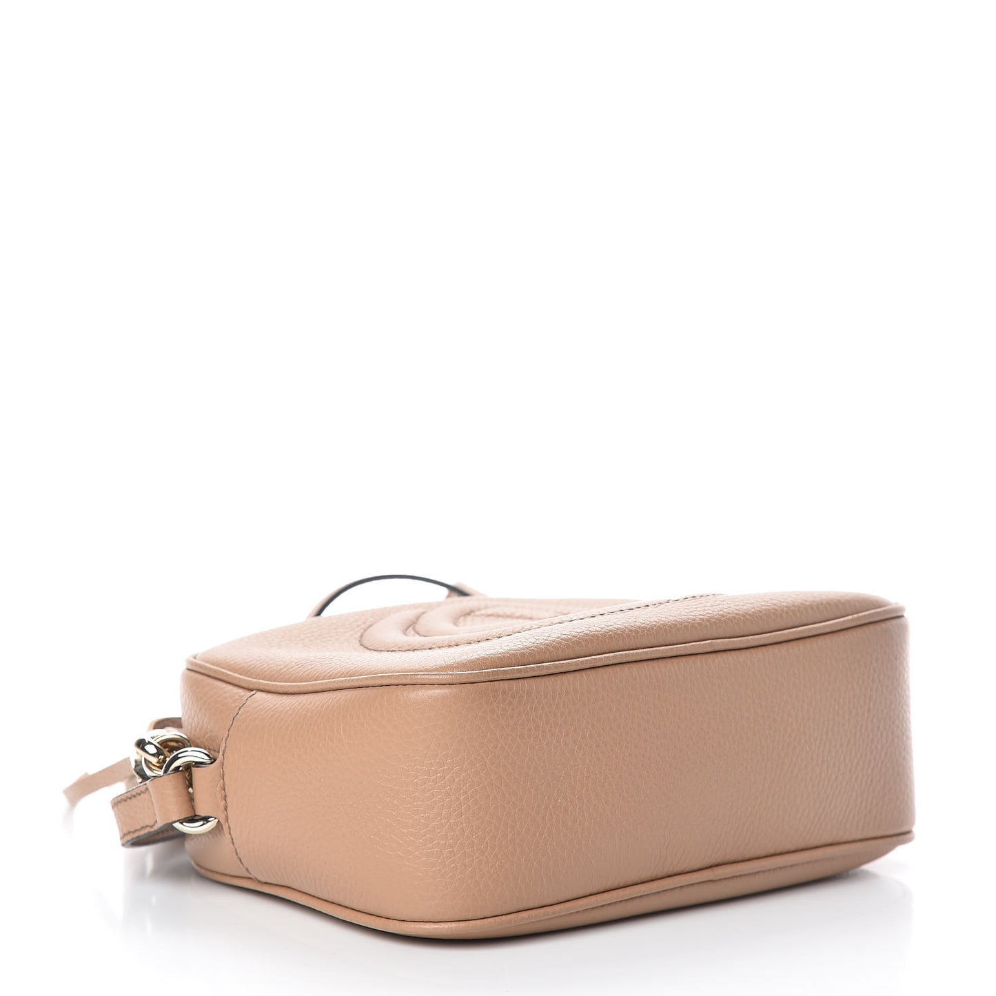 Pebbled Calfskin Small Soho Disco Bag Camelia