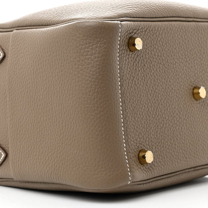 Hermes Taurillon Clemence Lindy 26 Etoupe 9 of 10