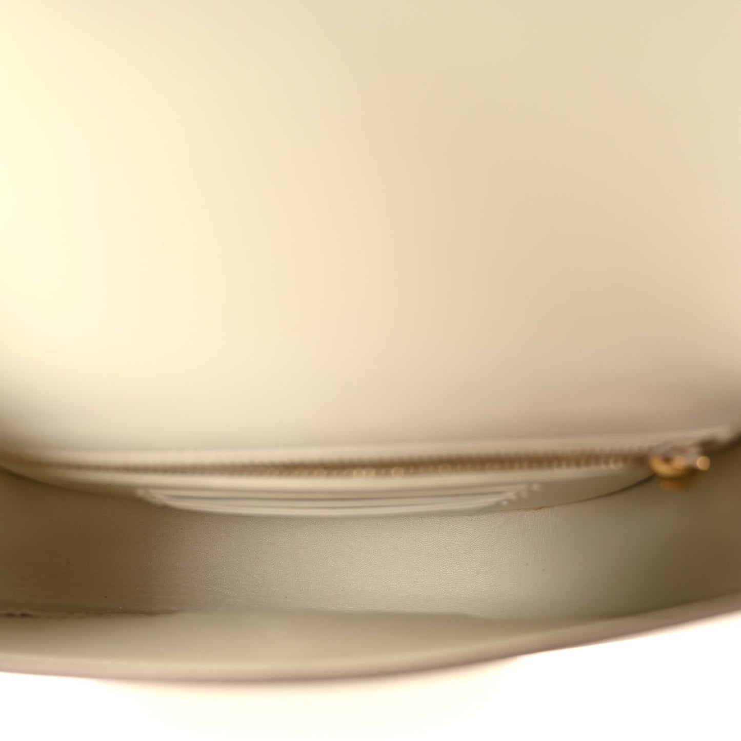 Grained Calfskin Small Trotteur White