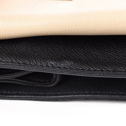 Louis Vuitton Soft Calfskin Lockme II Top Handle Vanille Black 8 of 14