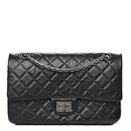 Chanel Aged Calfskin Quilted 2.55 Reissue 225 Flap Black 1 of 11