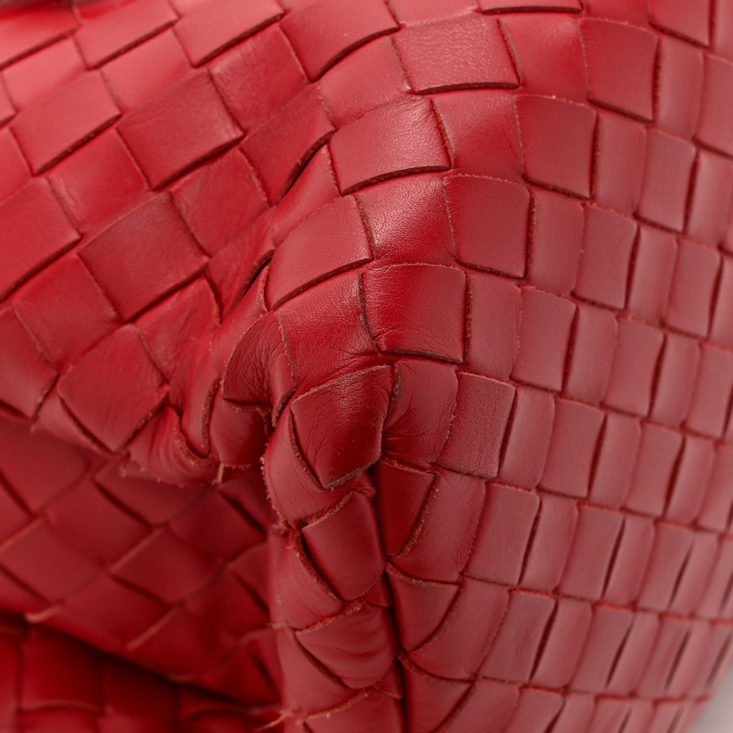 Bottega Veneta Nappa Intrecciato Small Roma Tote Red 16 of 17