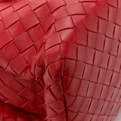 Bottega Veneta Nappa Intrecciato Small Roma Tote Red 16 of 17