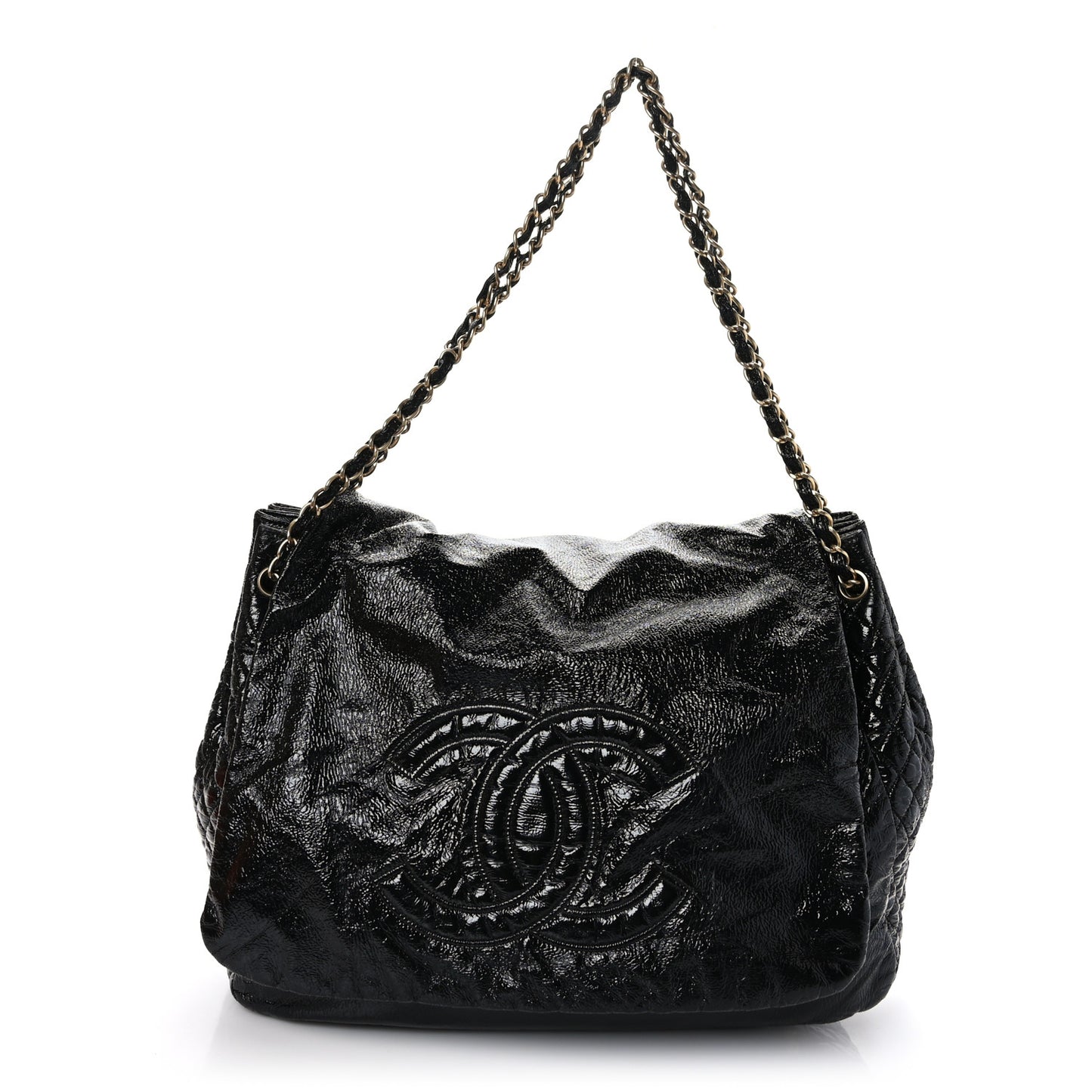 Vinyl XL Rock and Chain Flap Black