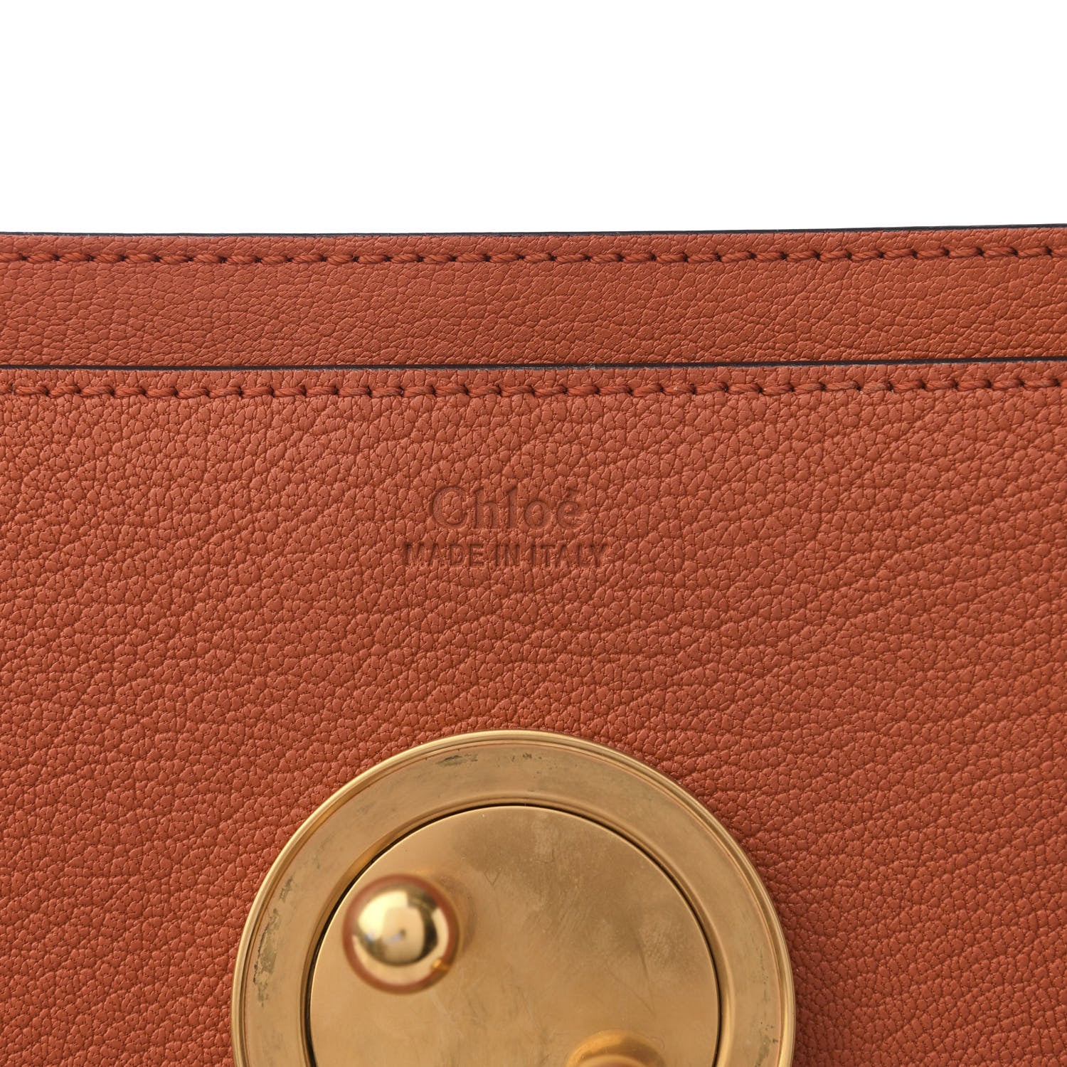 Chloe Goatskin Medium Mily Shoulder Bag Sepia Red 7 of 9