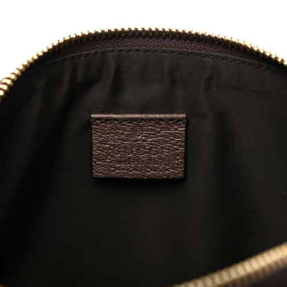 Gucci GG Supreme Monogram Textured Calfskin Web Large Ophidia Cosmetic Case Beige Ebony New Acero 8 of 11