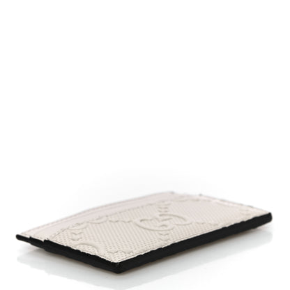 Gucci Calfskin GG Tennis Embossed Card Holder Mystic White 4 of 10
