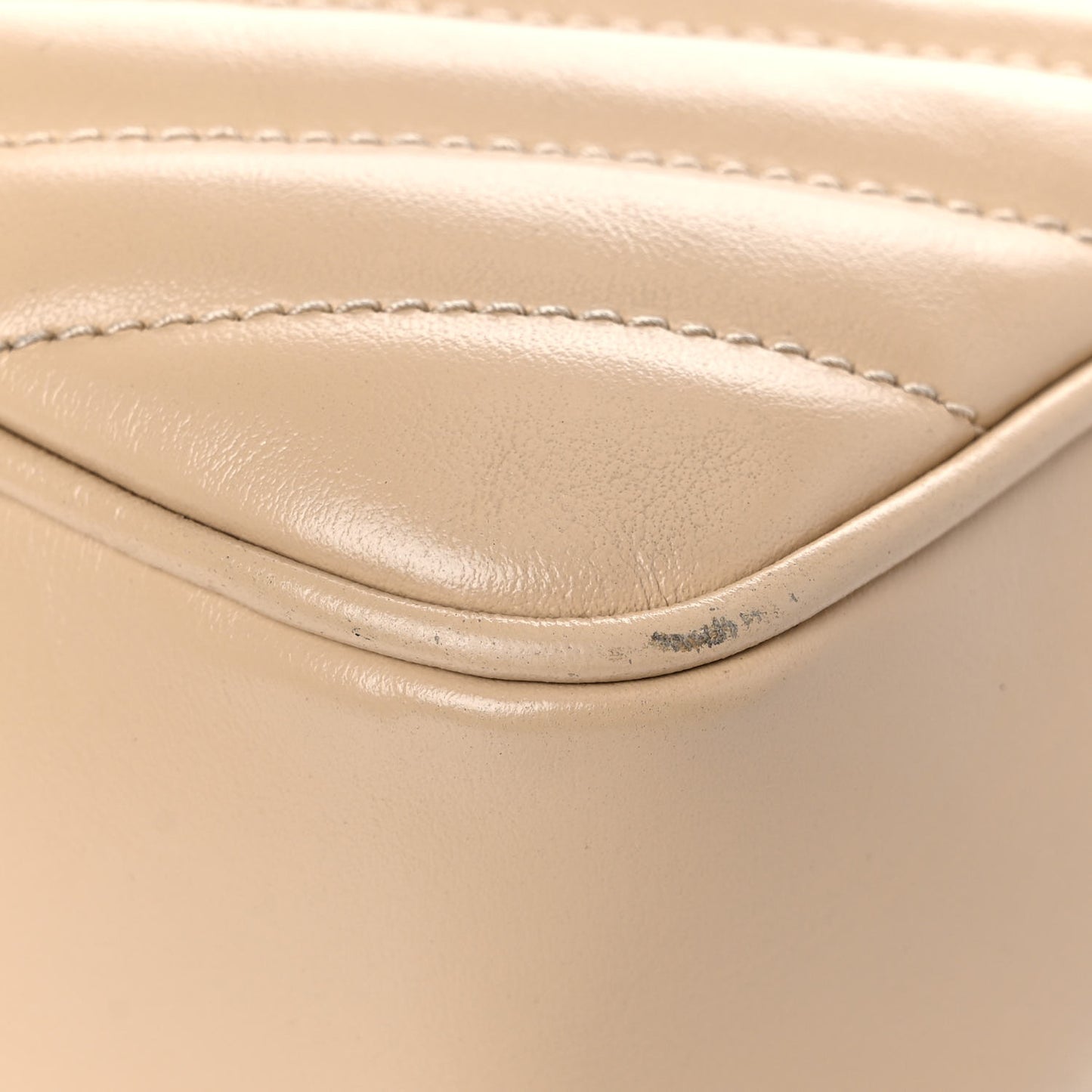 Calfskin Matelasse Monogram Lou Camera Bag Dark Beige