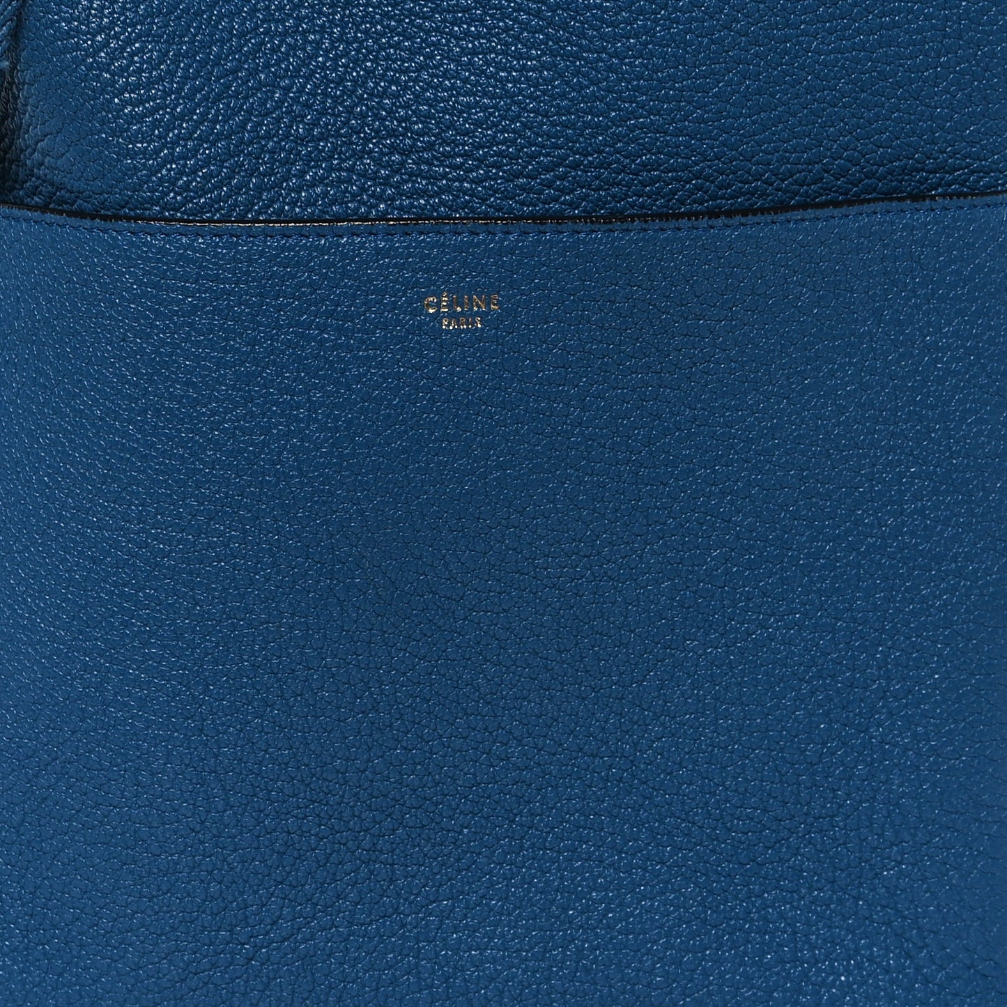 Goatskin Sangle Bucket Bag Blue