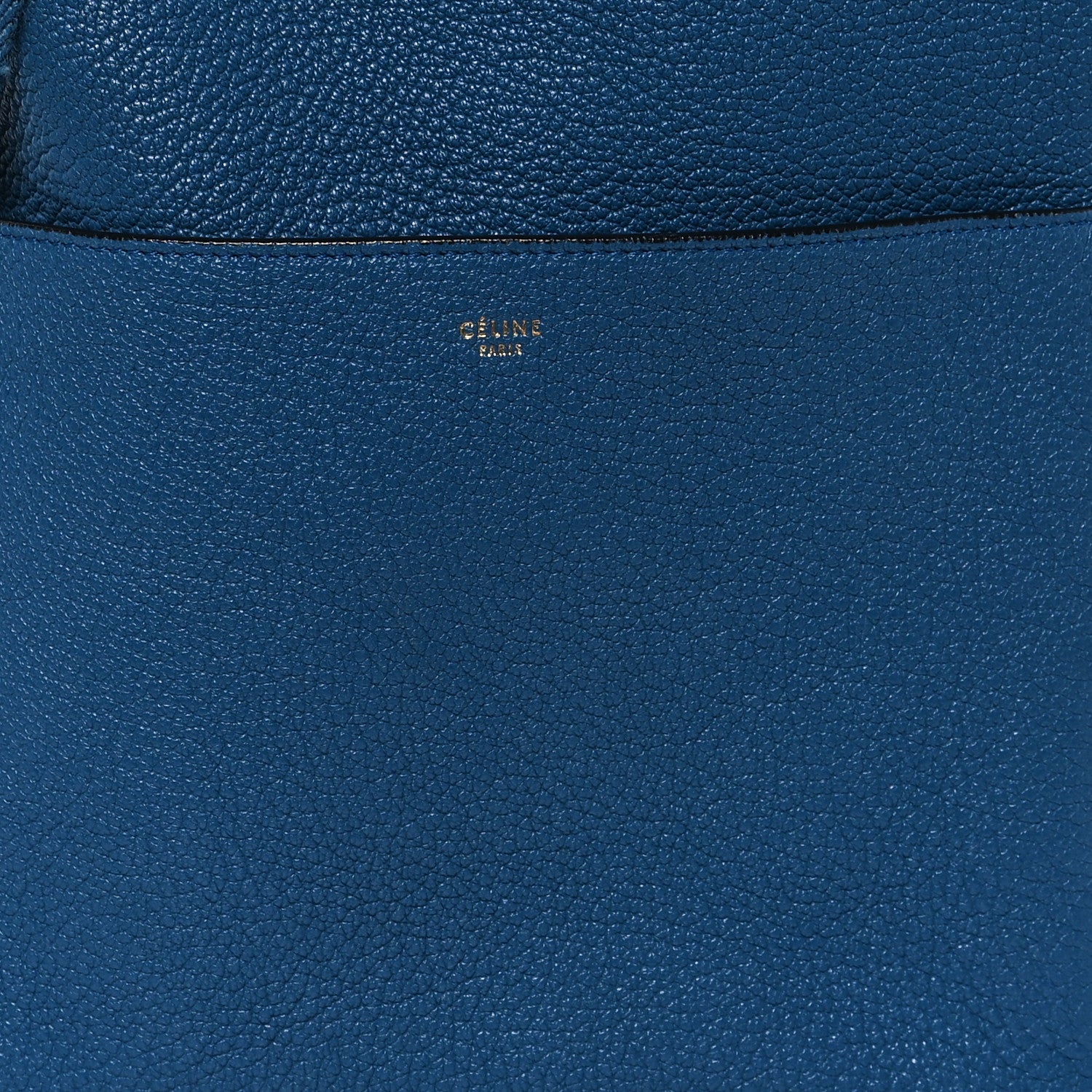 Celine Goatskin Sangle Bucket Bag Blue 7 of 11