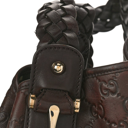 Gucci Guccissima Small Pelham Shoulder Bag Chocolate 10 of 10
