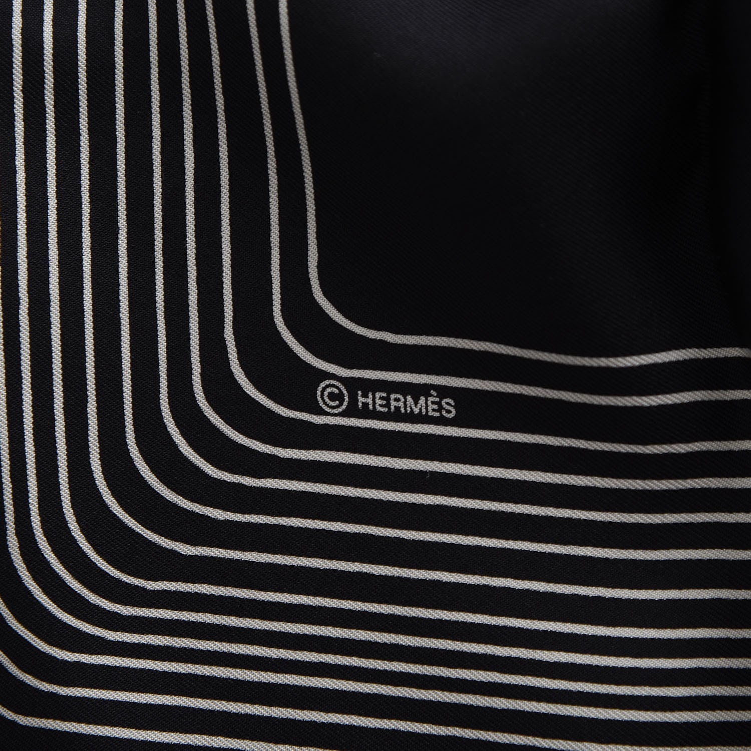 Hermes Silk Pegase Paysage Scarf 90 Black Beige 7 of 8