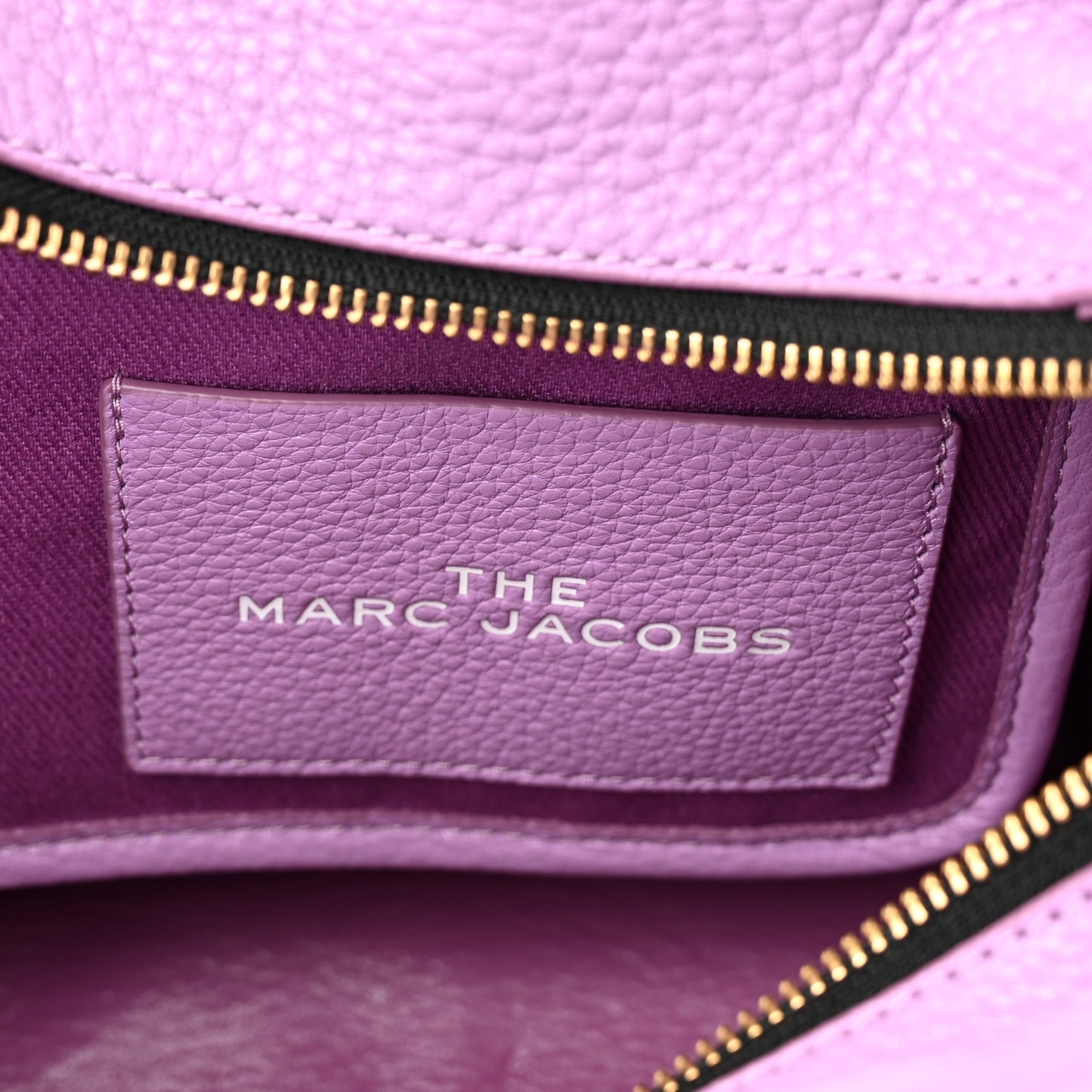 Grained Calfskin Small The Tote Bag Regal Orchid