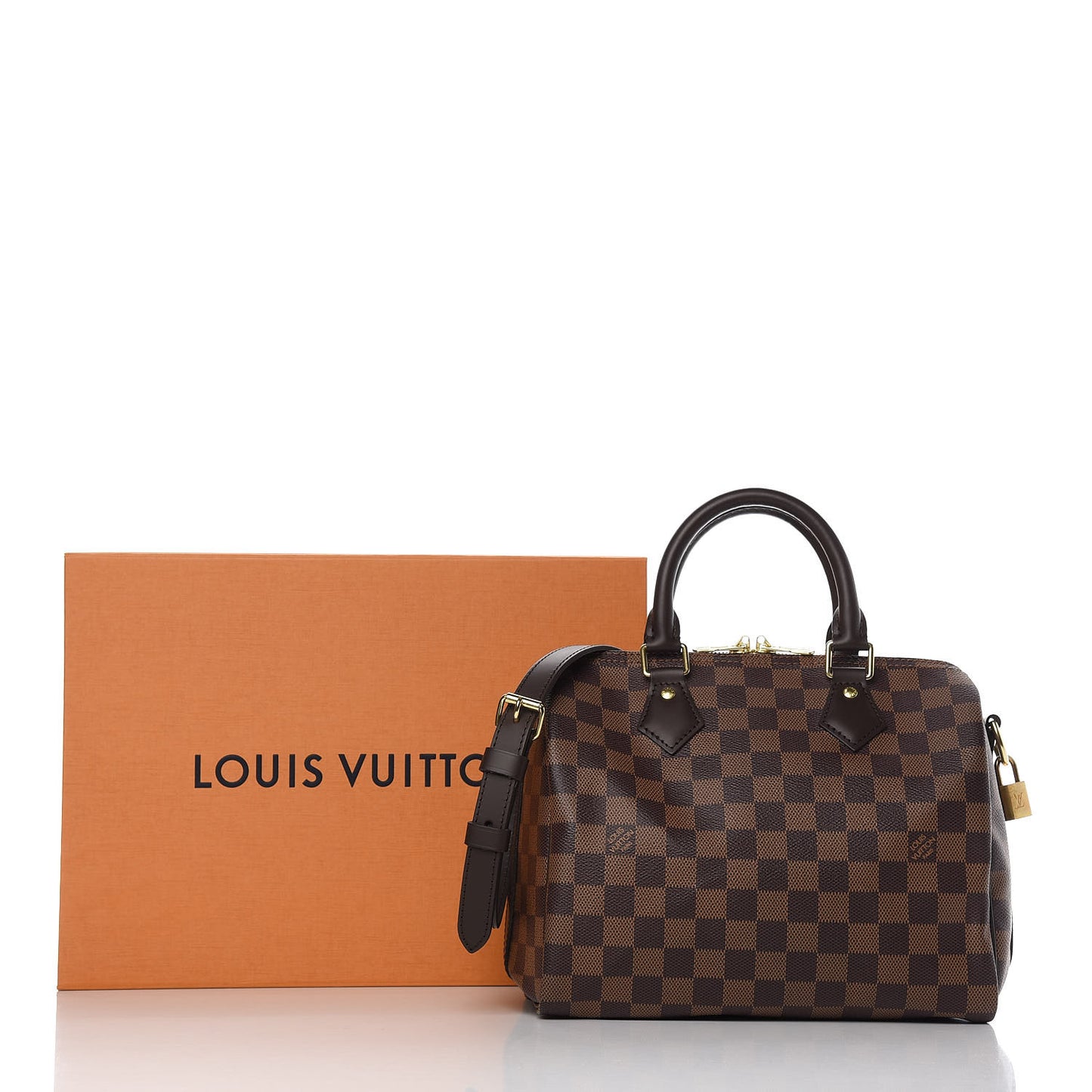 Damier Ebene Speedy Bandouliere 25