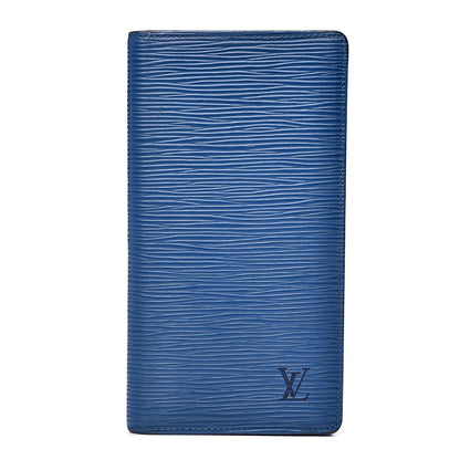 Louis Vuitton Epi Checkbook Card Holder Cyan 1 of 11