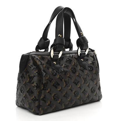 Louis Vuitton Monogram Sequins Eclipse Speedy 28 Black 3 of 12