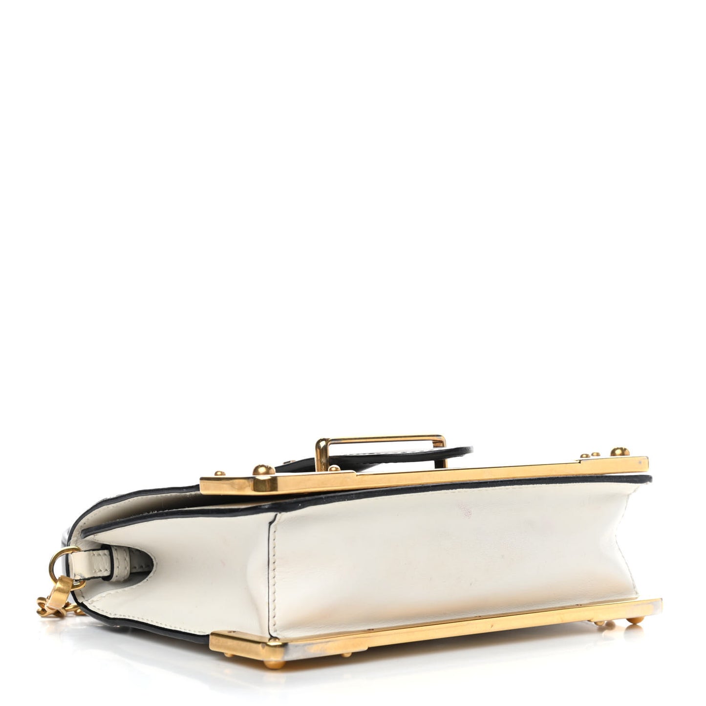 City Calf Saffiano Cahier Bag Talco Black