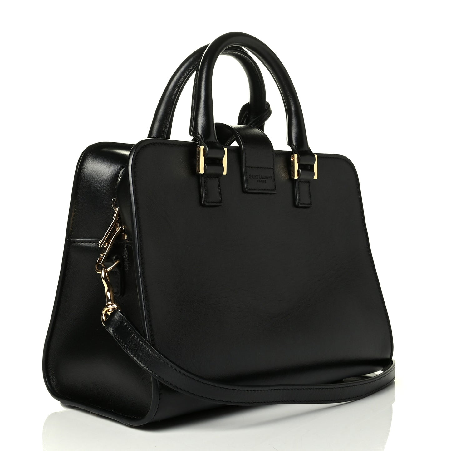 Calfskin Monogram Baby Cabas Black