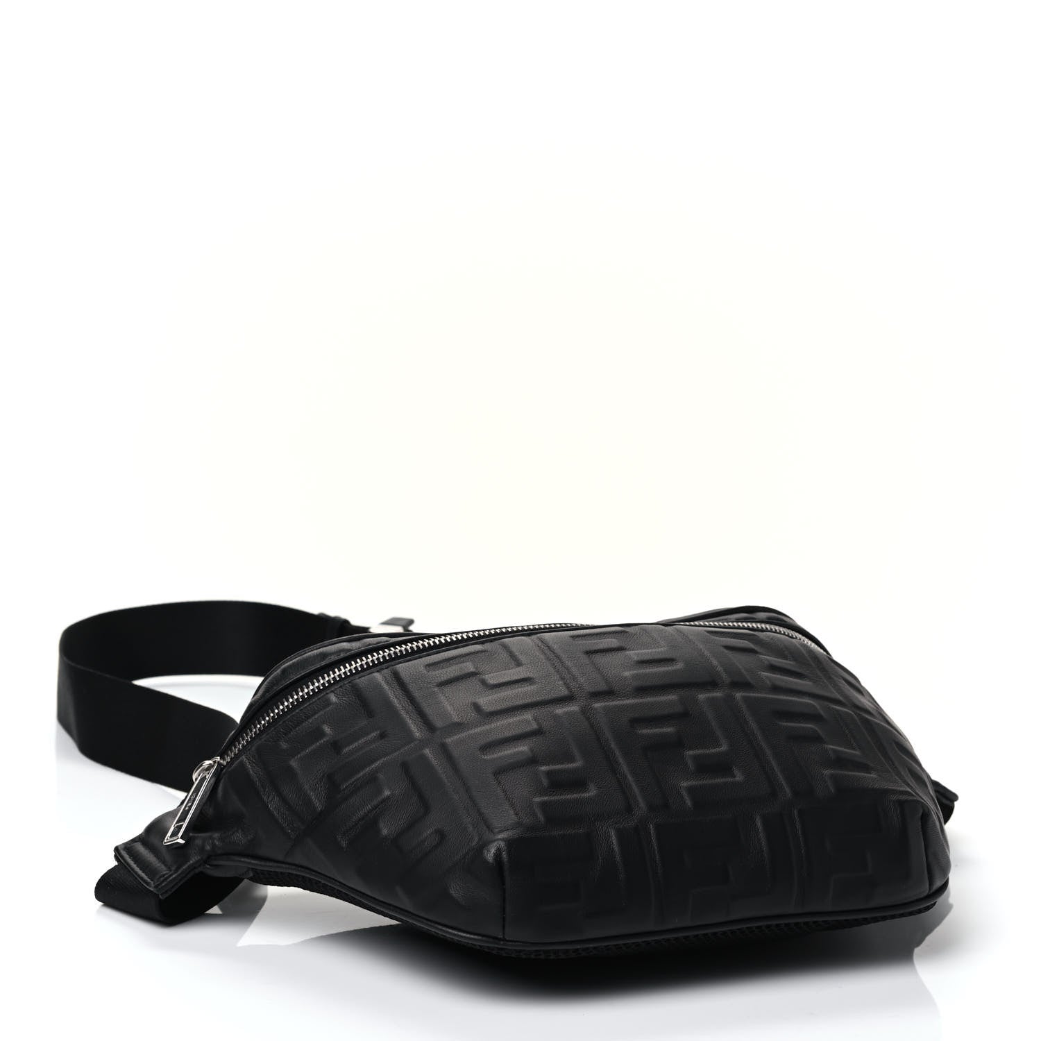 Fendi Nappa FF 1974 Embossed Belt Bag Black 3 of 4