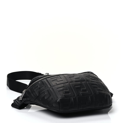 Fendi Nappa FF 1974 Embossed Belt Bag Black 3 of 4