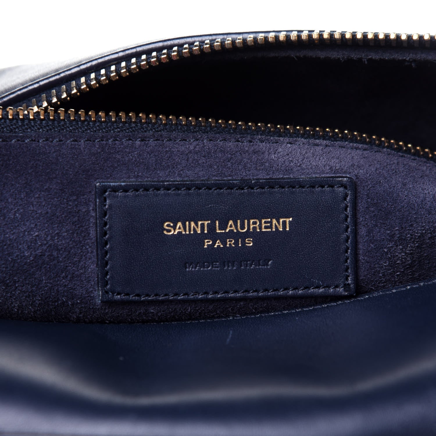 Saint Laurent Calfskin Classic Duffle 6 Marine 9 of 11
