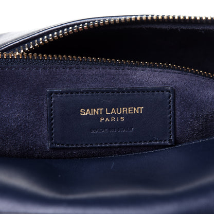 Saint Laurent Calfskin Classic Duffle 6 Marine 8 of 10