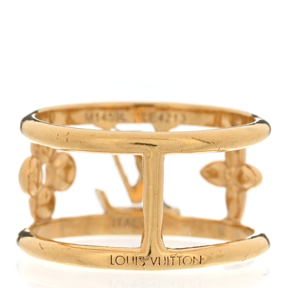 Louis Vuitton Metal LV Iconic Ring L Gold 3 of 5