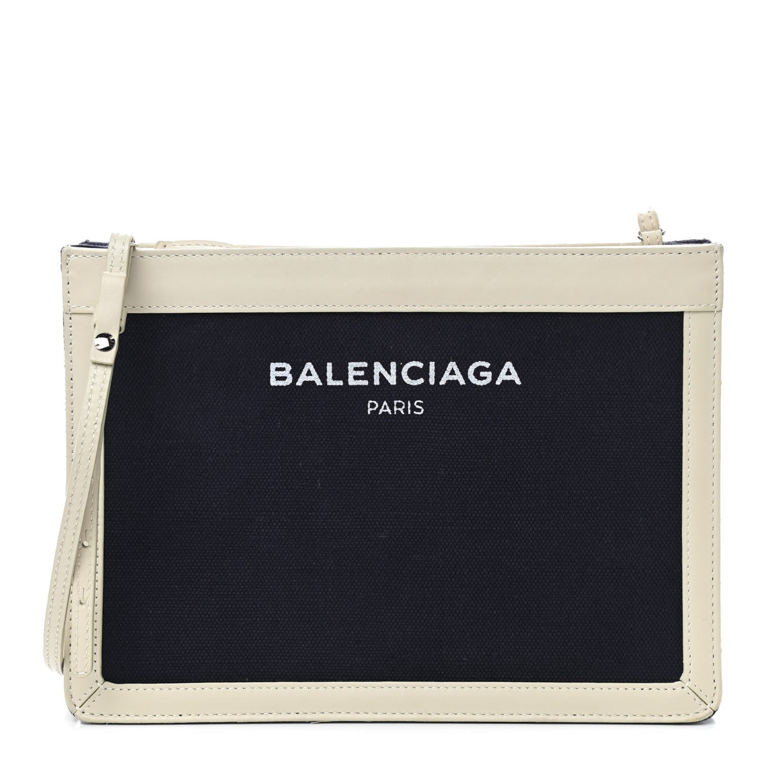 Balenciaga Cotton Canvas Pochette Crossbody Bag Black 1 of 7