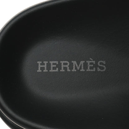 Hermes Calfskin Womens Chypre Sandals 39 Black 8 of 9