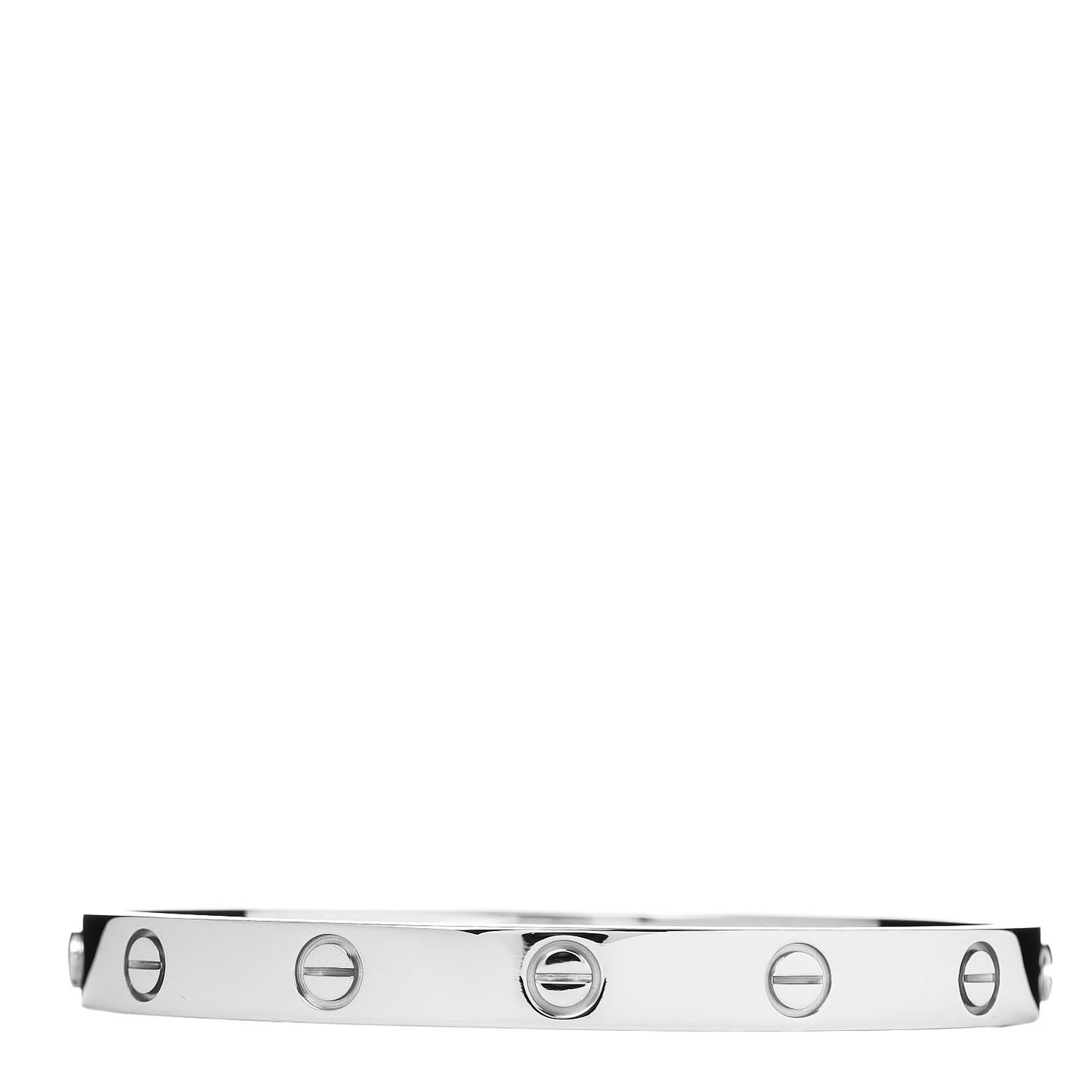 18K White Gold LOVE Bracelet 17