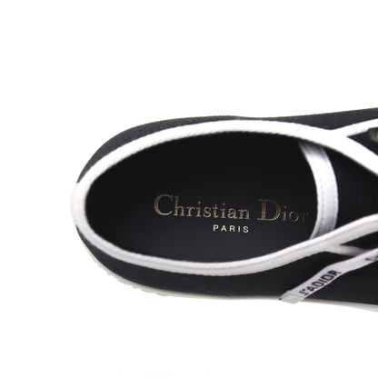 Christian Dior Canvas Walk'N'Dior Low Top Sneakers 38 Black 6 of 11