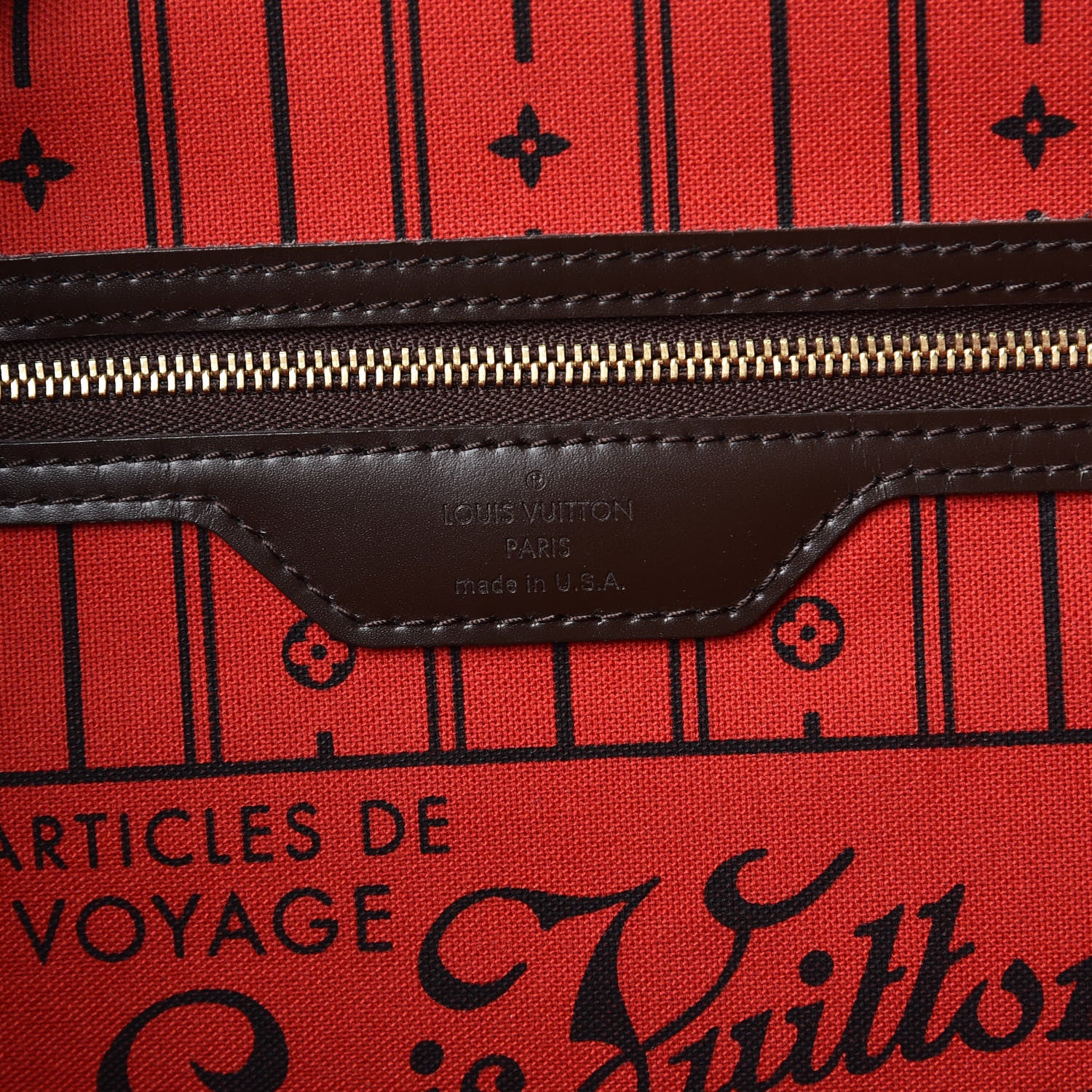 Louis Vuitton Damier Ebene Neverfull MM 6 of 15