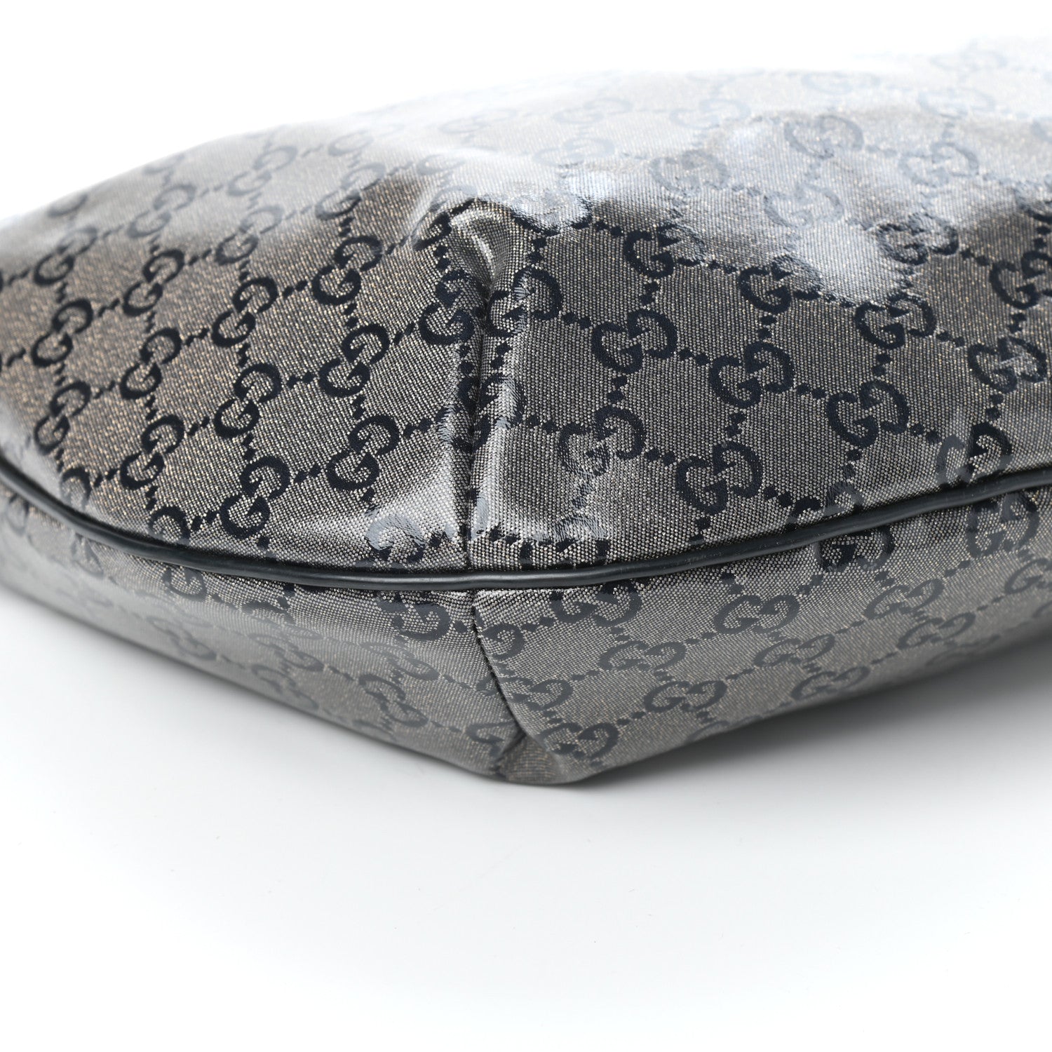 Gucci Crystal Monogram Medium Half Moon Hobo Black 8 of 9
