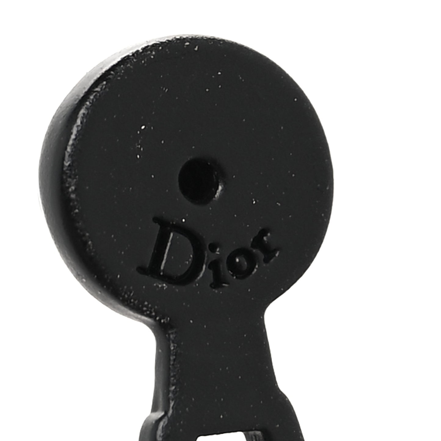 Palladium Crystal J adior Earrings Black