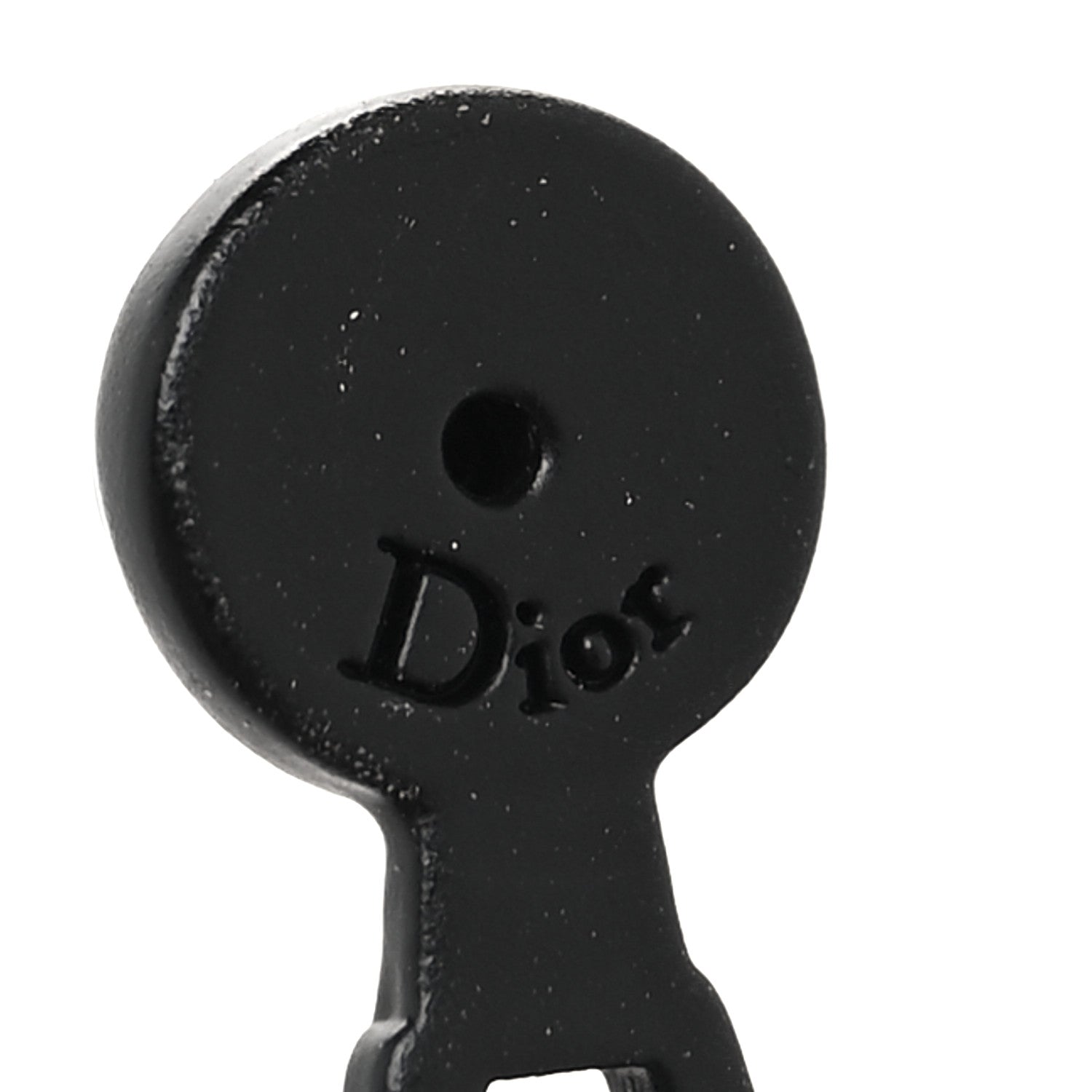 Christian Dior Palladium Crystal J adior Earrings Black 4 of 5