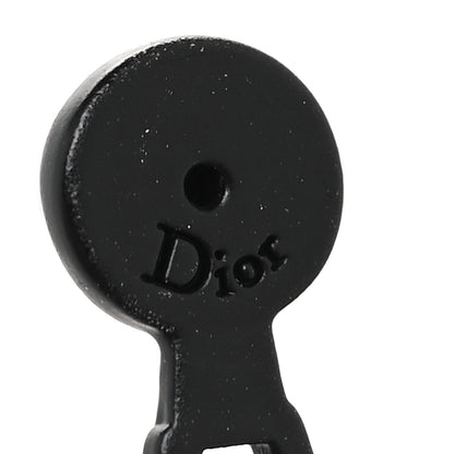 Christian Dior Palladium Crystal J adior Earrings Black 4 of 5