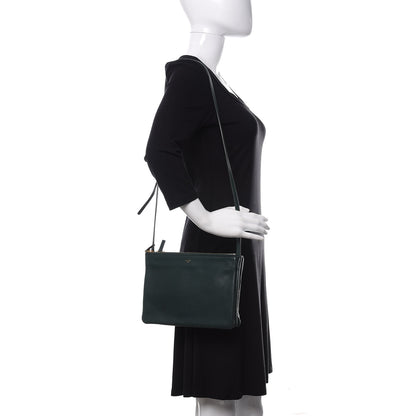 Celine Lambskin Large Trio Crossbody Bag Amazone 2 of 14