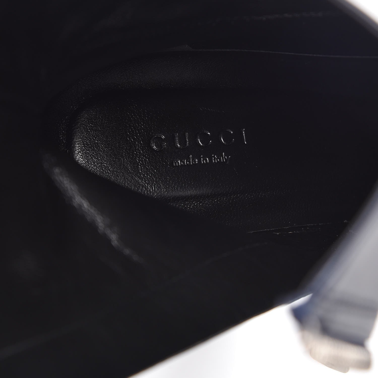 Gucci Kid Side Zip Platform Boots 40 Navy 7 of 8