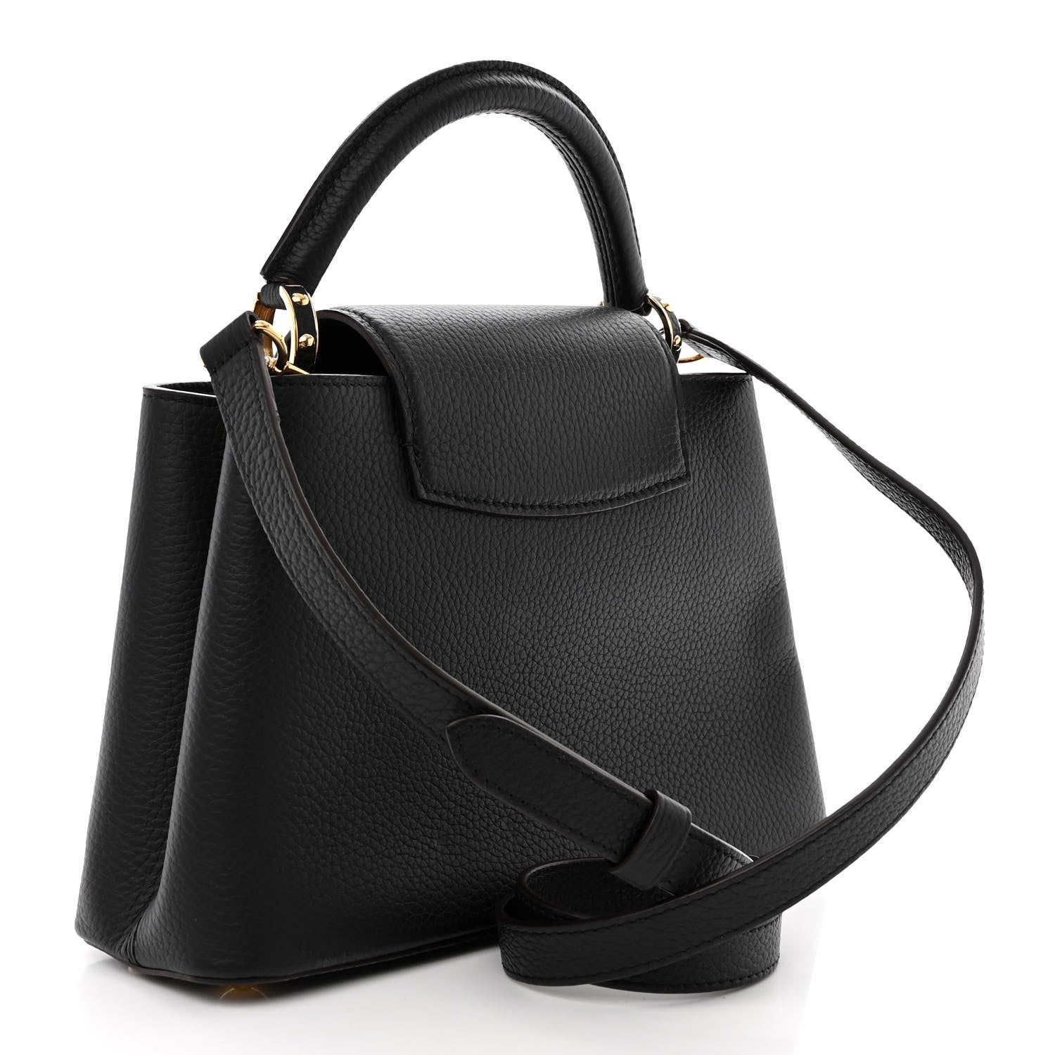 Louis Vuitton Taurillon Capucines BB Black 3 of 9