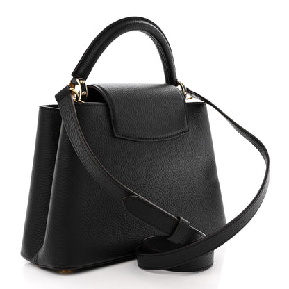 Louis Vuitton Taurillon Capucines BB Black 3 of 9