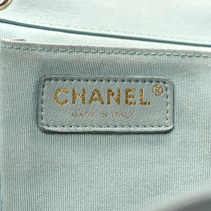 Chanel Lambskin Quilted Large Duma Drawstring Backpack Grey 6 of 11