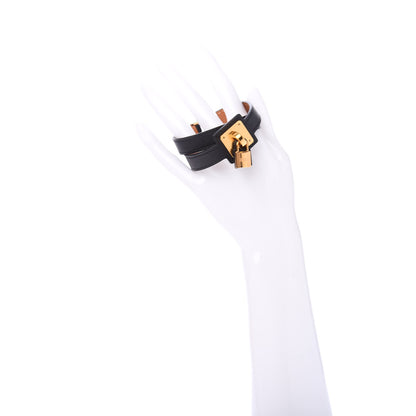 Hermes Swift O'Kelly Double Tour Bracelet T3 Black 2 of 6