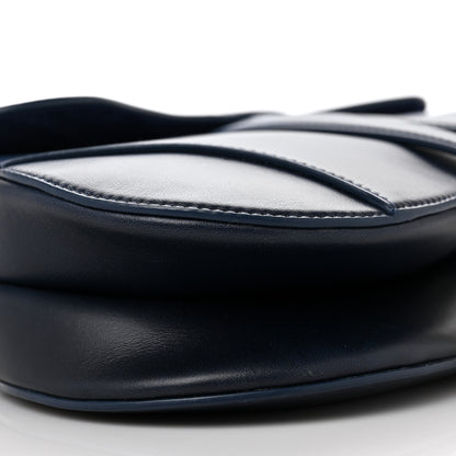 Christian Dior Calfskin Gradient Saddle Bag Indigo Blue 8 of 9