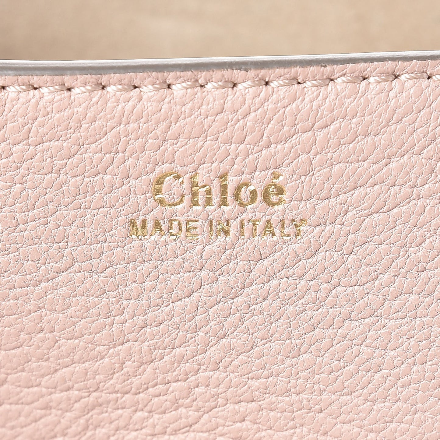 Grained Lambskin Mini Drew Shoulder Bag Cement Pink
