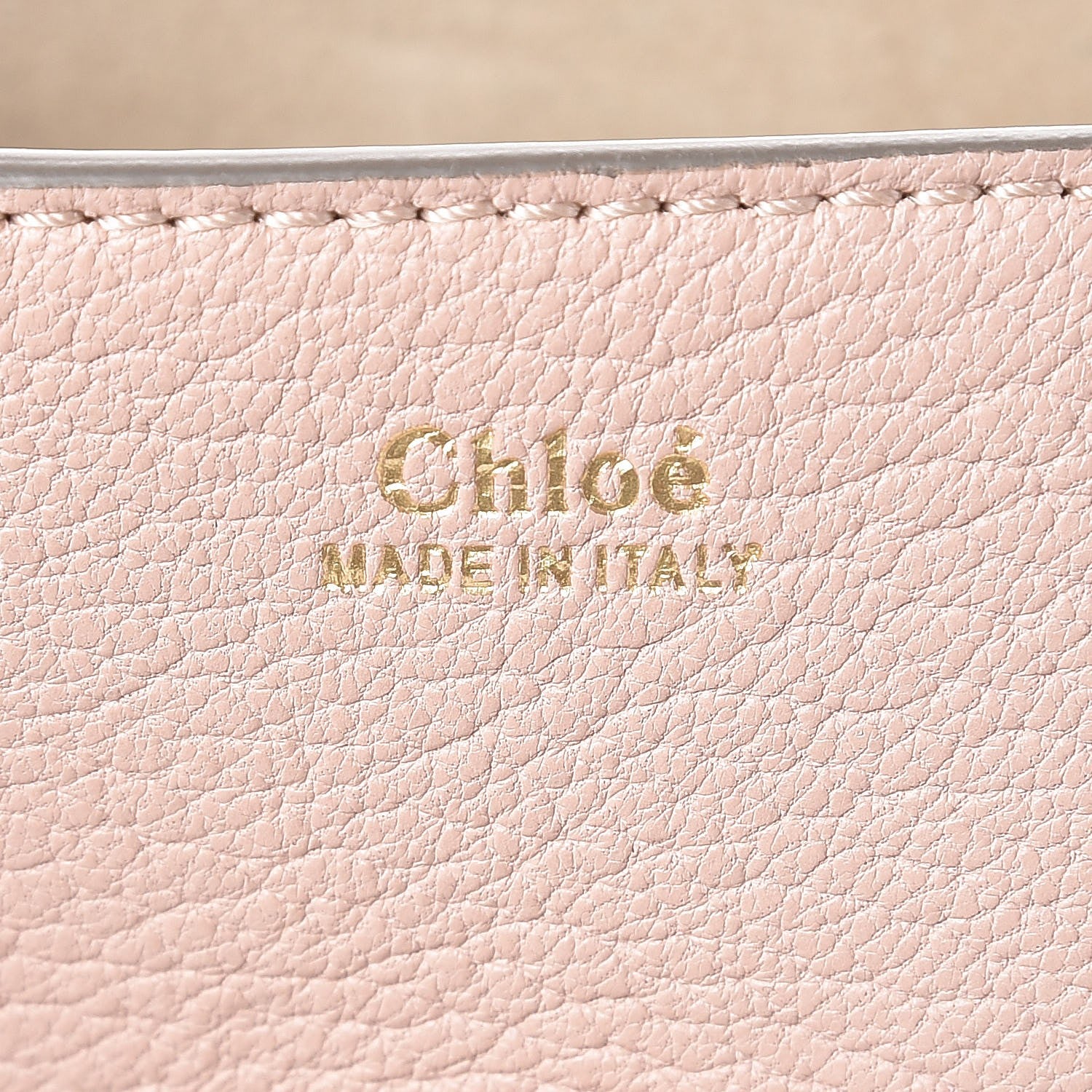 Chloe Grained Lambskin Mini Drew Shoulder Bag Cement Pink 6 of 7
