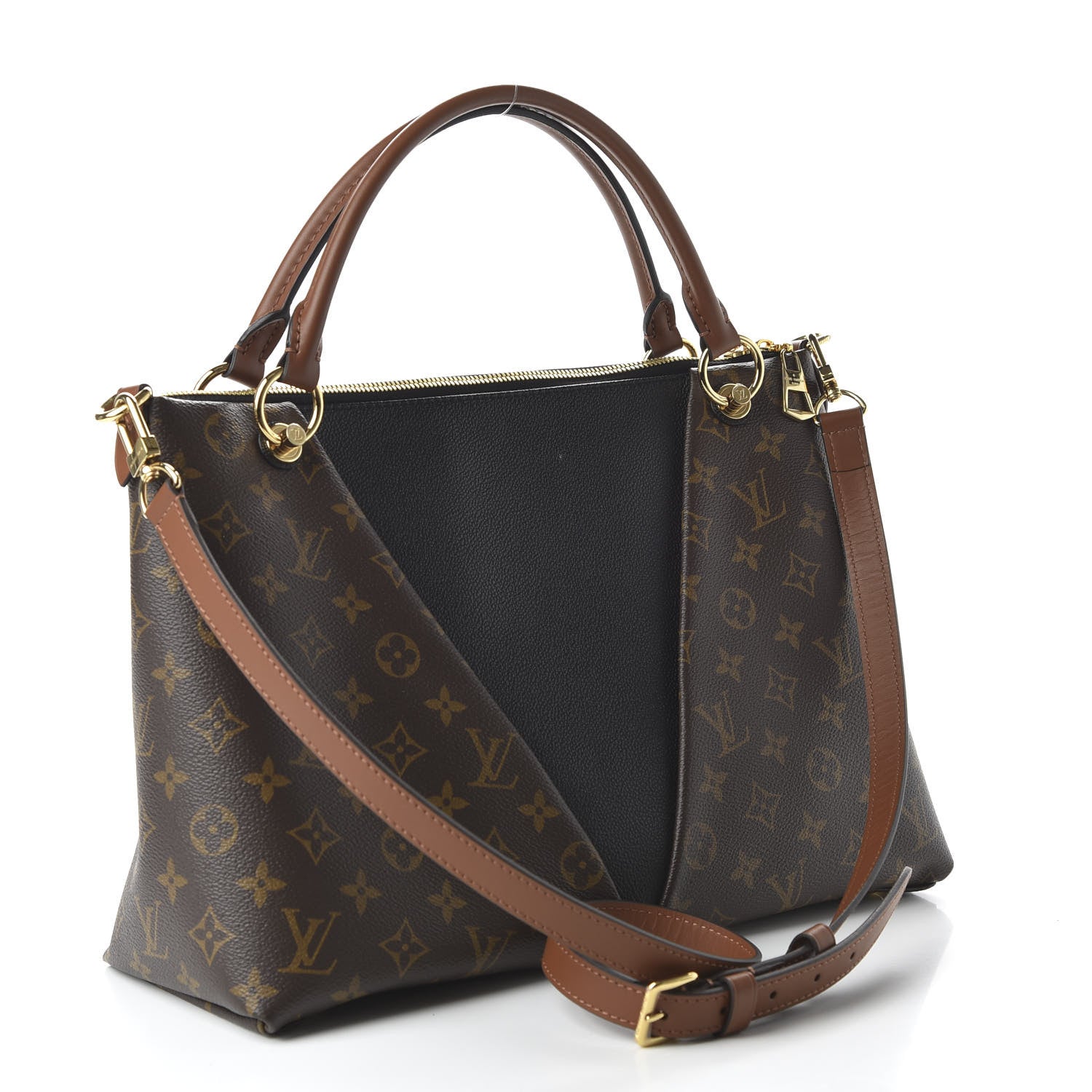 Louis Vuitton Monogram V Tote MM Black 4 of 10