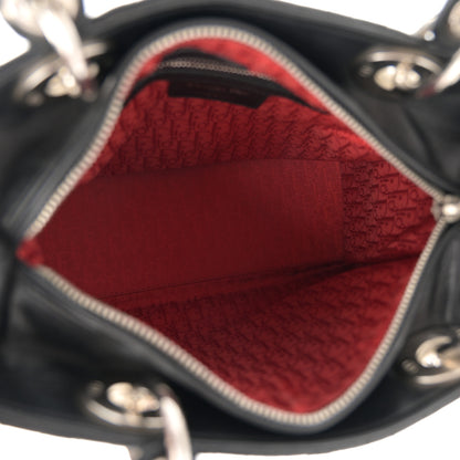 Christian Dior Lambskin Cannage Medium Lady Dior Black 5 of 12